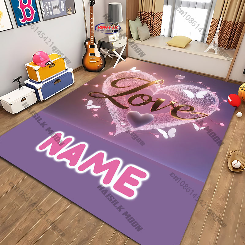 Home Bathroom Name - Spedizione gratuita! Tappeto personalizzato a forma