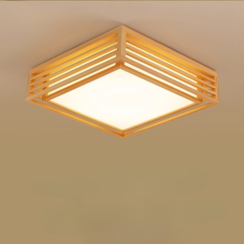 Japanese Home Bathroom Design - Lampada da soffitto a LED quadrata