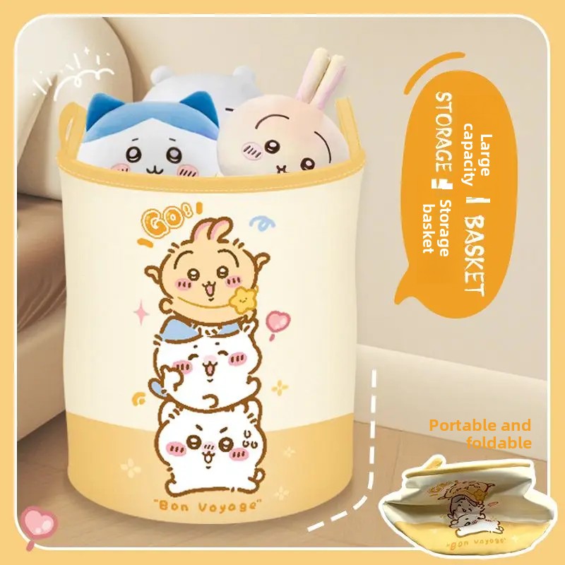 Home Edit Bathroom Storage - Cesto per la Biancheria Pieghevole Chiikawa