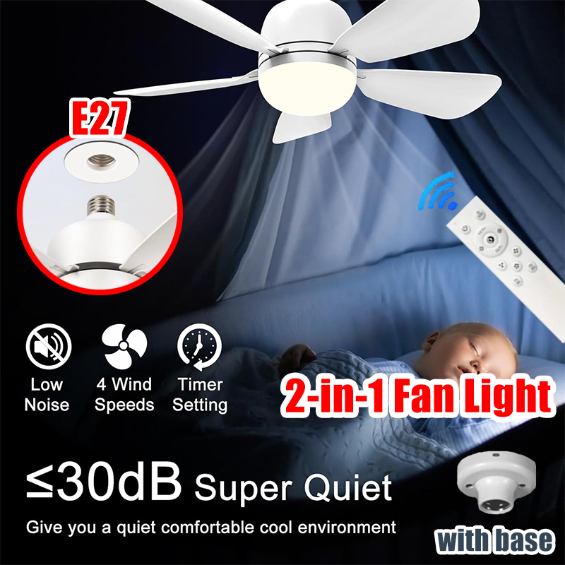 Home Bathroom Fan - Ventilatore da soffitto 2 in 1