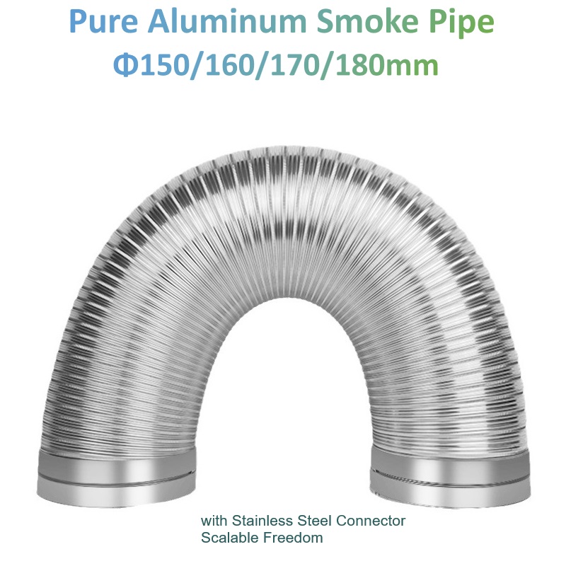 Home Bathroom Vent - Condotto di ventilazione semi-flessibile per tubo