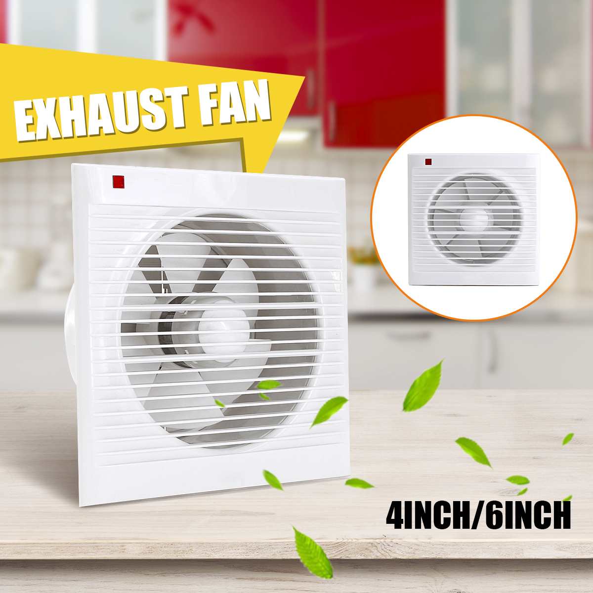 Home Bathroom Fan - 4 pollici 6 pollici 8 pollici
