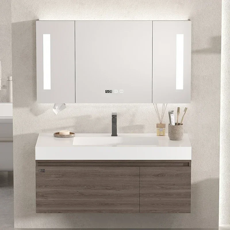 Japanese Home Bathroom Design - Scaffali per vanità da bagno in