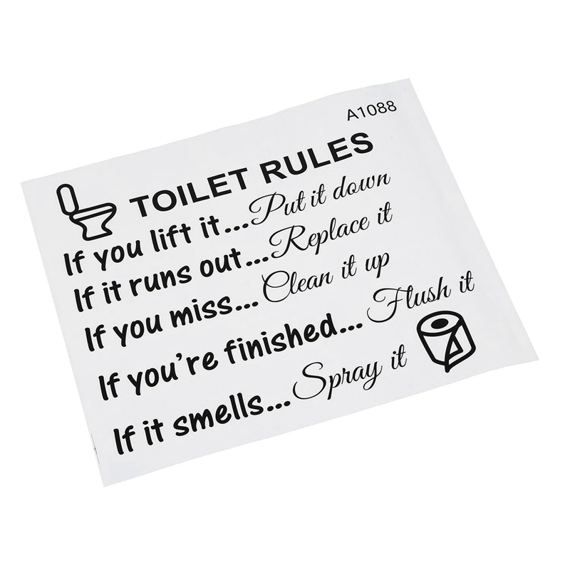 AS60-10X Regole per WC Bagno A - Home Bathroom Rules recensione e prezzo