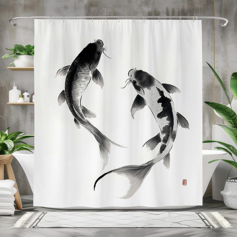 Tenda da doccia per pesci, ten - Japanese Home Bathroom Design recensione e prezzo