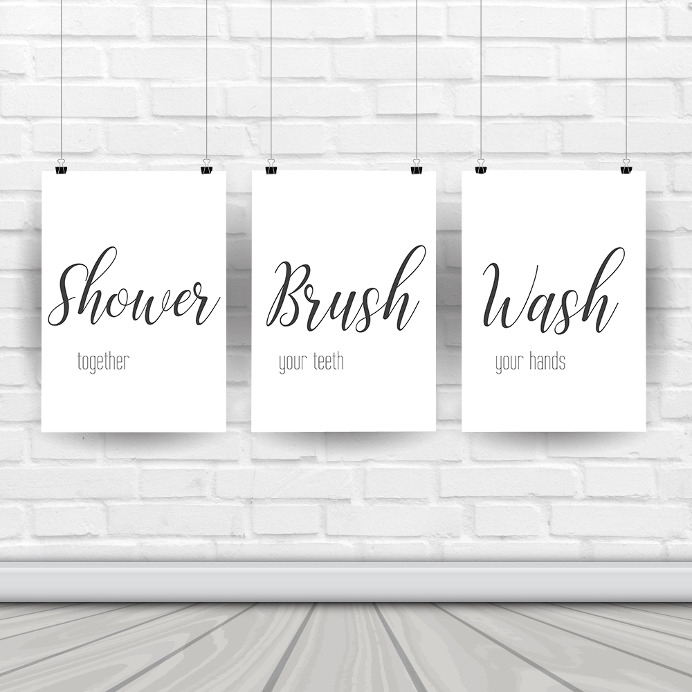Wall Art Canvas Painting Diver - Home Bathroom Rules recensione e prezzo