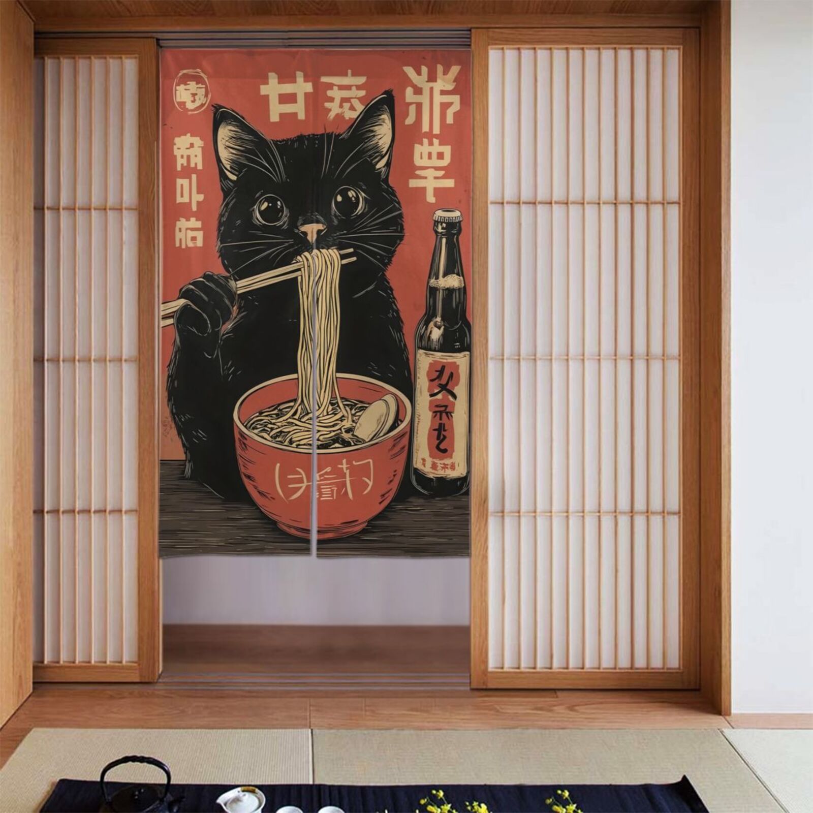 Maneki giapponese Neko Noren T - Japanese Home Bathroom Design recensione e prezzo